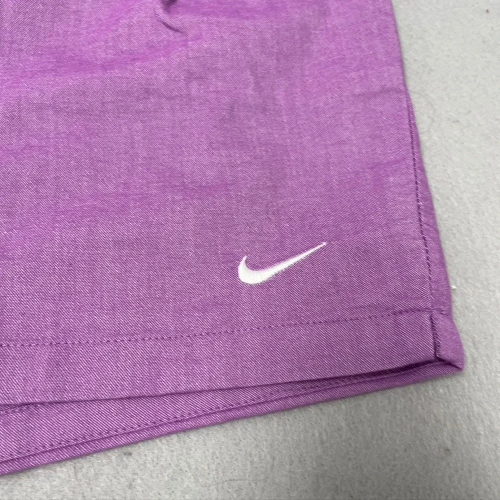 Nike Golf Shorts Women 14 Adult Purple Dri-FIT Flat Front Chino Preppy Active